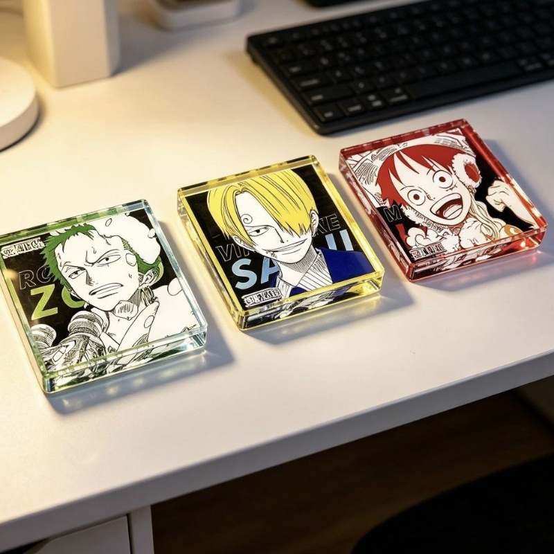 Atv Parts - ワンピース ロロノア・ゾロの可愛いアクリルカードブロック、キュートな2Dスタンド、アニメグッズ、卸売。