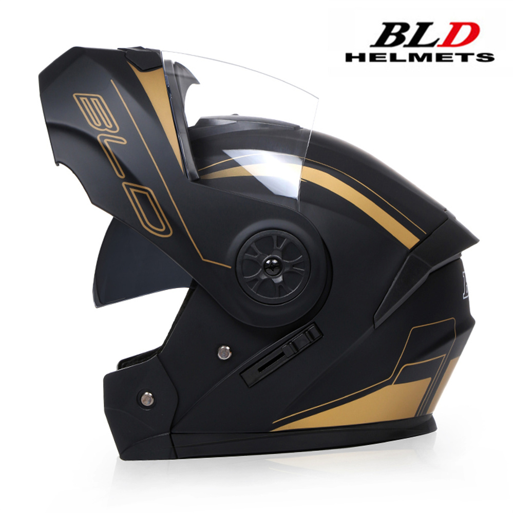 Full Face Motorcycle Helmet With Bluetooth - 男性と女性のためのモトクロスレーシングバイクヘルメット,折りたたみ式,パーソナライズ,フルフェイス,安全,モジュラー,ドット承認,ece