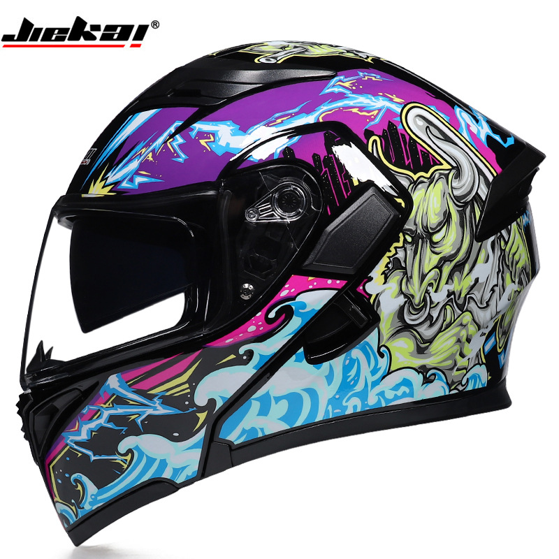 W Bluetooth搭載曇り止めダブルレンズフルフェイスヘ - Full Face Motorcycle Helmet With Bluetooth のレビューと価格