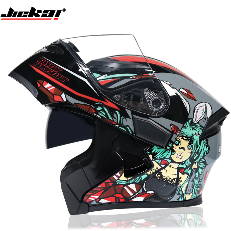W Bluetooth搭載曇り止めダブルレンズフルフェイスヘ - Full Face Motorcycle Helmet With Bluetooth のレビューと価格