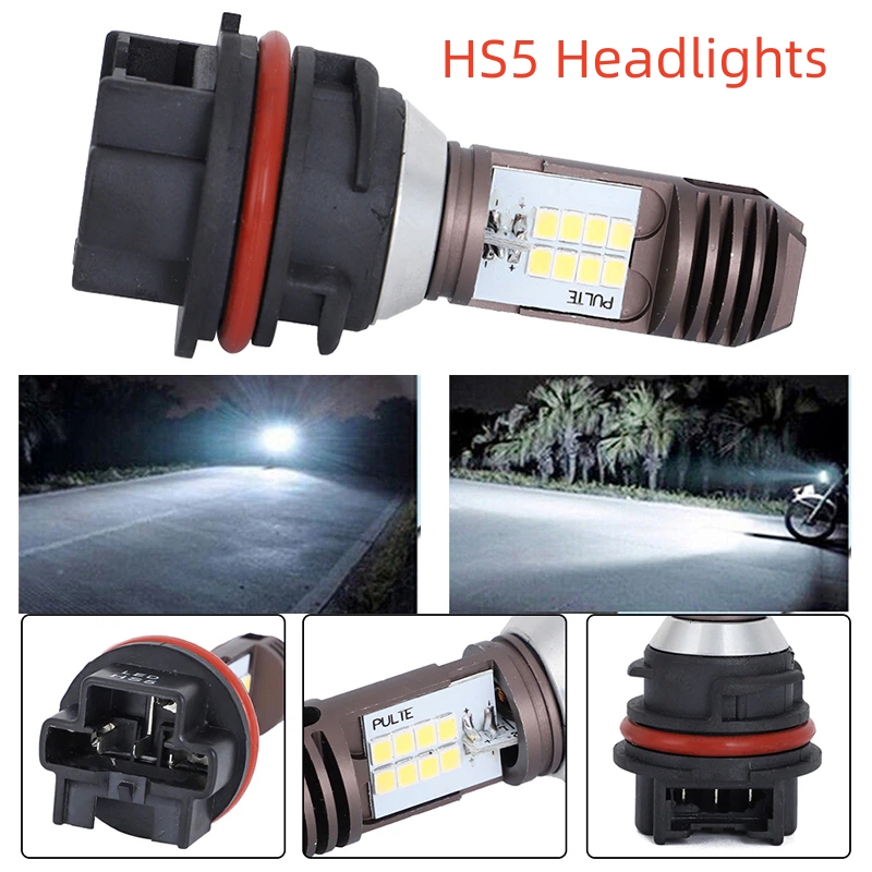 ユニバーサルモーターサイクルLEDヘッドライト電球,hs5, - Universal Motorcycle Led Headlight Projector のレビューと価格
