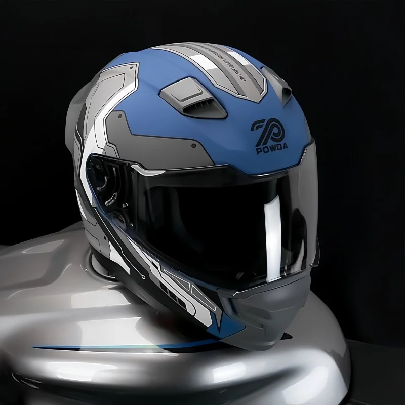 ユニセックス フルフェイス バイクヘルメット、ECE DOT - Dual Visor Motorcycle Racing Helmet のレビューと価格