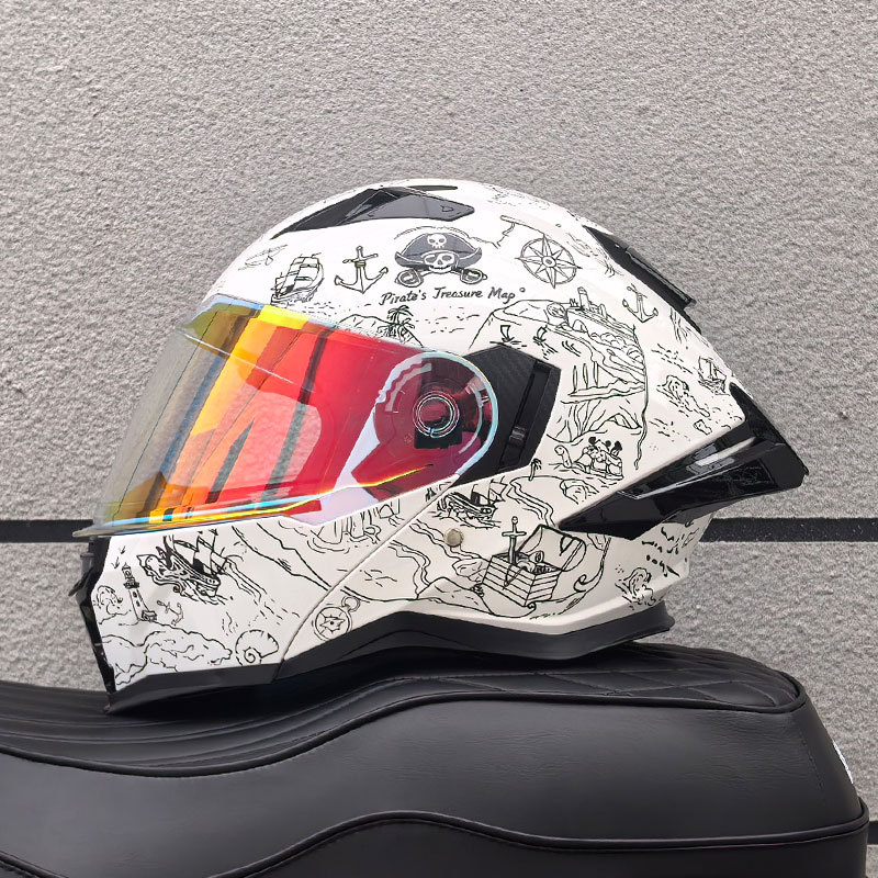 ユニセックス大人用モジュラーフリップアップフルフェイスバイク - Modular Flip Up Motorcycle Helmet Dot Approved のレビューと価格
