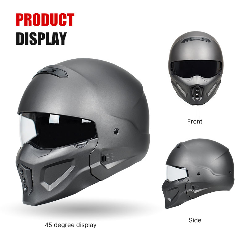 頑丈な明るい黒色のスコーピオンフルフェイスオートバイヘルメッ - Full Face Motorcycle Helmet With Bluetooth のレビューと価格